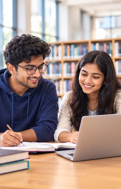 Students learning together