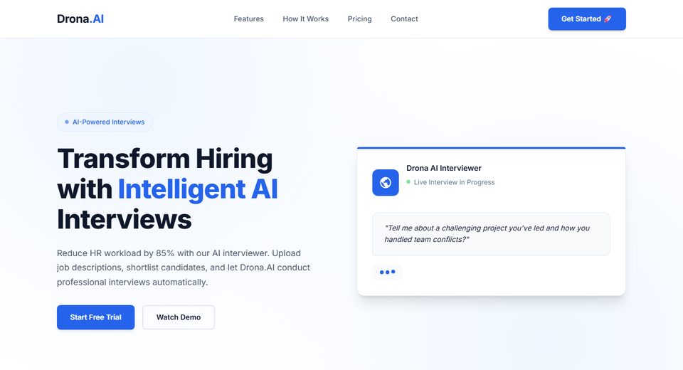 Drona – AI recruitment & screening, built by LPOINT in Mangalore